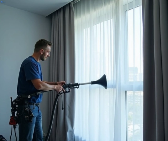 Professional drapes cleaning process tools Matty Curtain Cleaning watergardens-vic