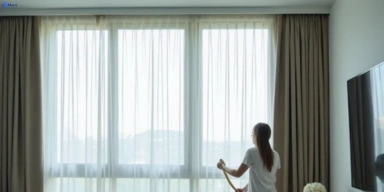 Delicate sheer drape cleaning watergardens-vic Matty Curtain Cleaning